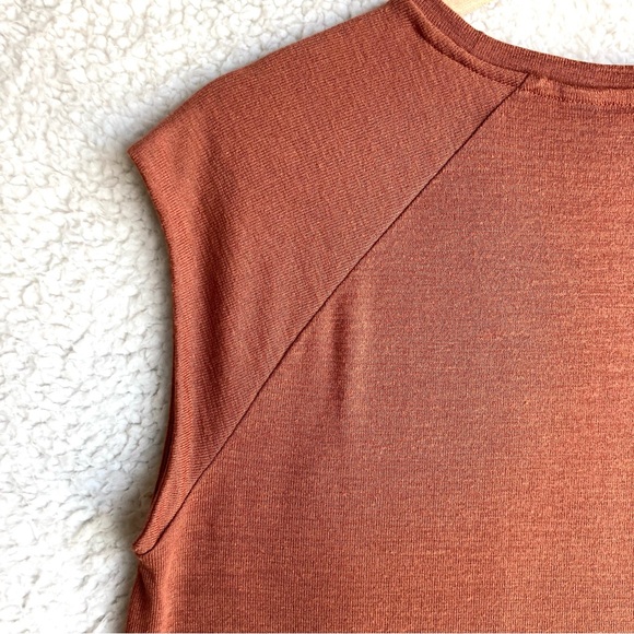 Banana Republic Women's rust luxespun sleeveless tank, Sz M - Picture 10 of 11